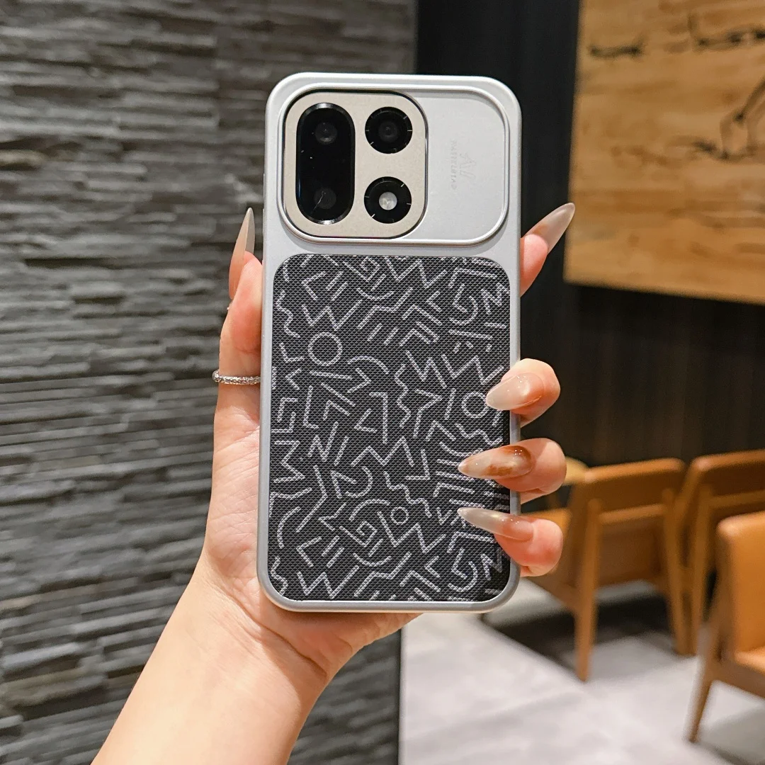 

For OnePlus 15 Case 1+15 Protective Scrawl Pattern Hard Plastic Mobile Phone Back Cover