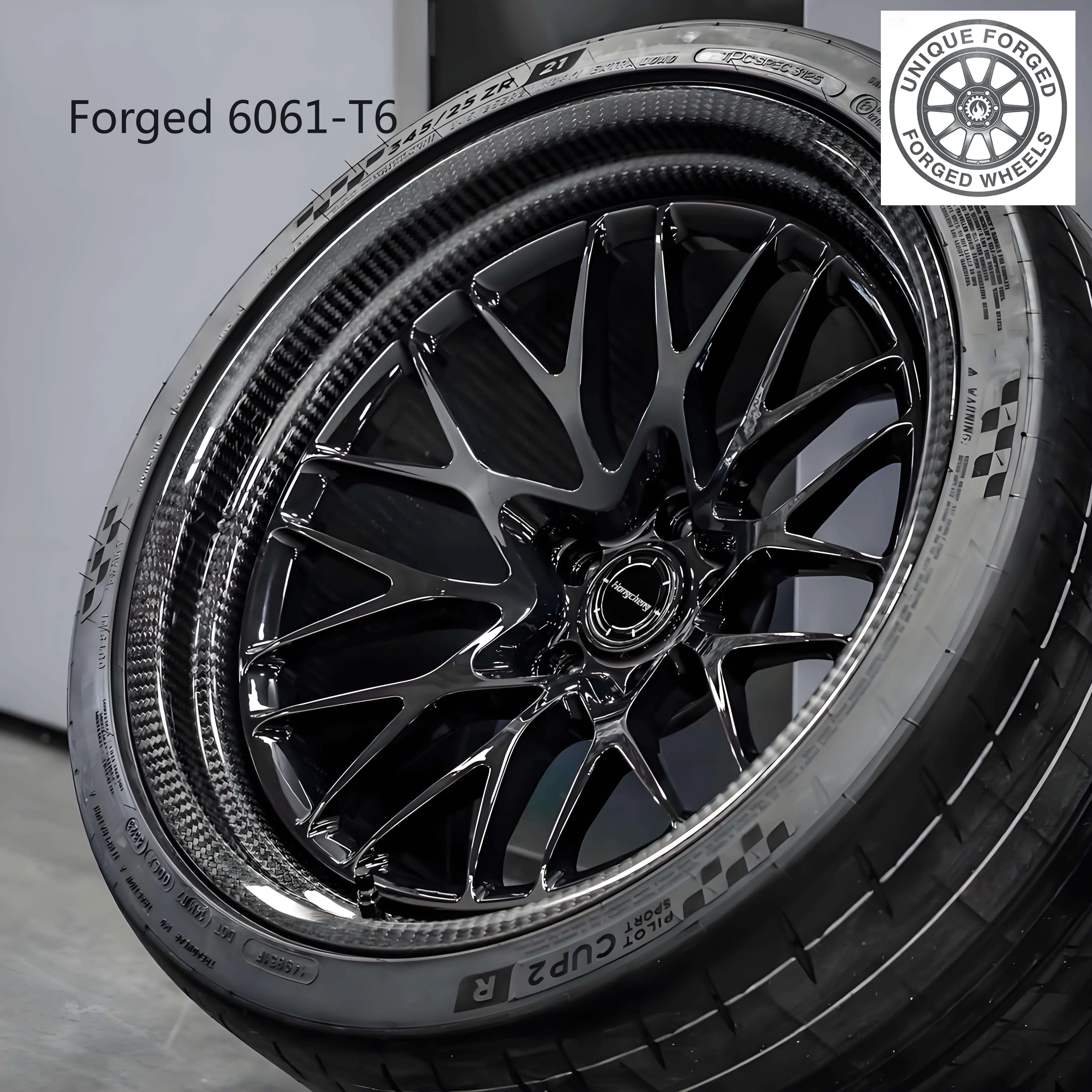 26 styles5x114.3 5x130 5x120 5x112  Custom 2 3 Piece Forged Alloy Car Carbon Fiber Rim 18 19 20 22 24 Inch Deep Dish Wheel for G