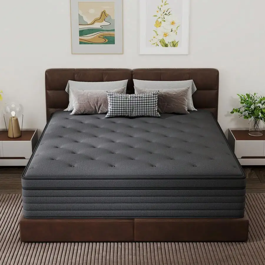 10/12/14 Inch Gel Memory Foam Mattress – Cooling Comfort, Motion Isolation & Reinforced Edge Support With Breathable Cover – Ava