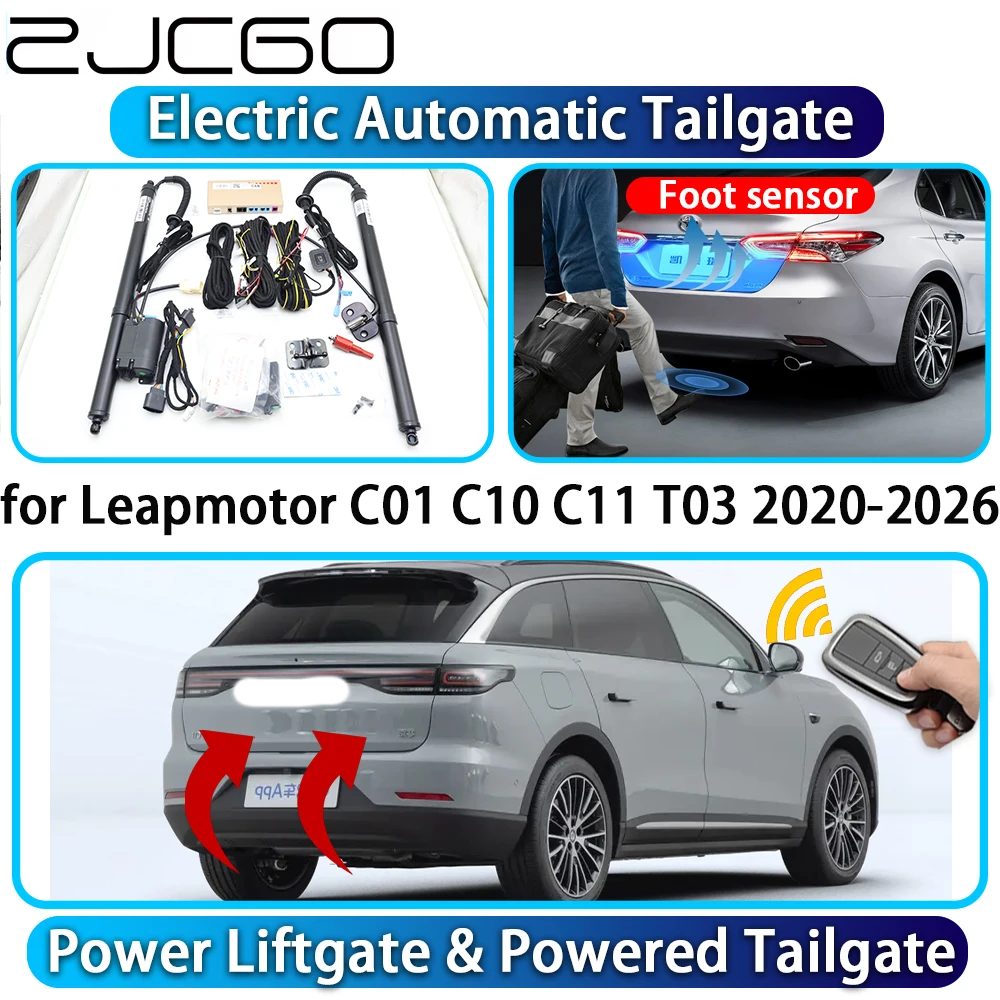 

ZJCGO for Leapmotor C01 C10 C11 T03 2020-2026 OEM Automatic Power Liftgate Powered Tailgate Intelligent System Trunk Lift Kit