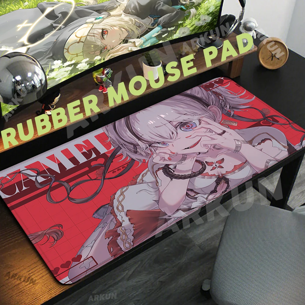 Large 90x40 Kawaii Hot Camellia Popular Fashion Wuthering Waves Gaming Mouse pad xxl Gamer Mousepad Non-Slip Computer Table Mat