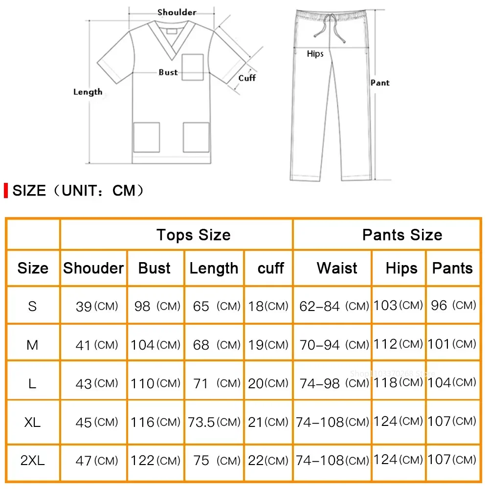 Dental Hospital Operating Room Workwear Nurse Scrubs Women Sets Pet Grooming Working Clothes Breathable Medical Uniforms Suits