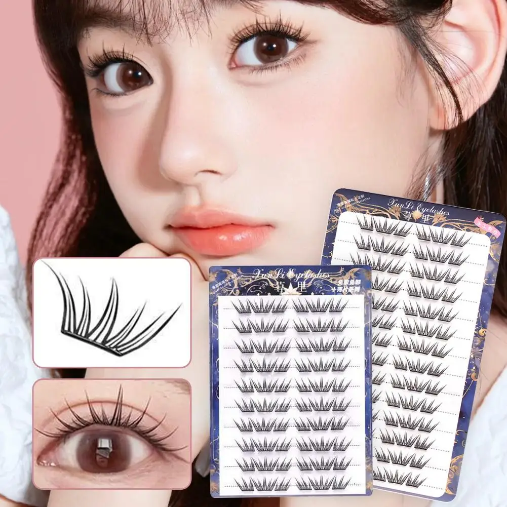 Lijmvrije Valse Wimpers Natuurlijke Enkele Cluster Manga 3D Tool Make DIY Groep Extensions Wimpers Meisje Koreaanse Make-up Oog V5R1