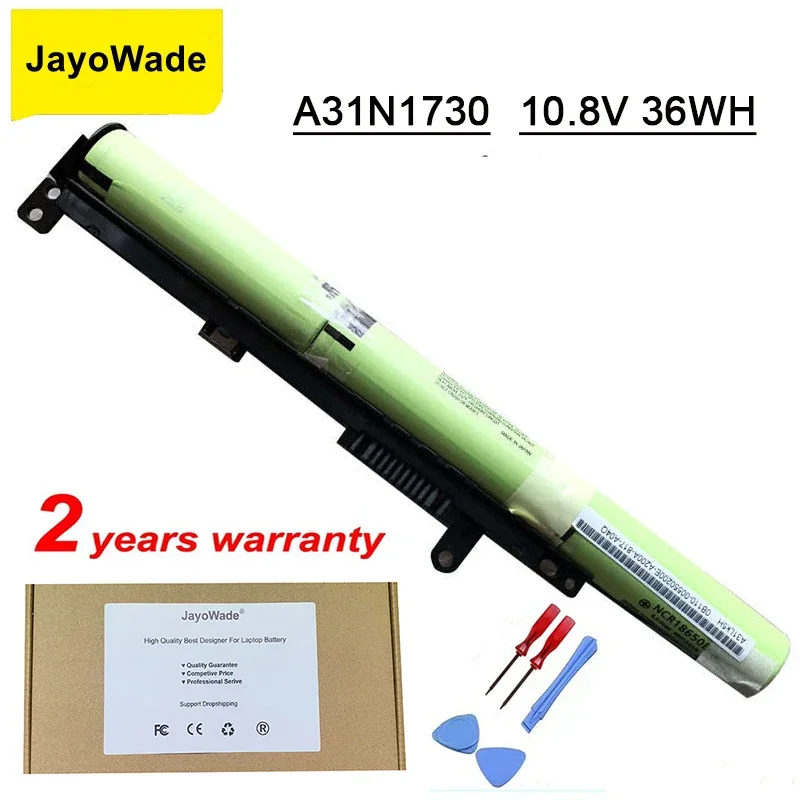 

A31N1730 Аккумуляторы 10,8 В 36WH Аккумулятор для ноутбука ASUS A560UD F560UD F560 K560UD R562UD X560UD Series A31N1730 Аккумулятор для ноутбука