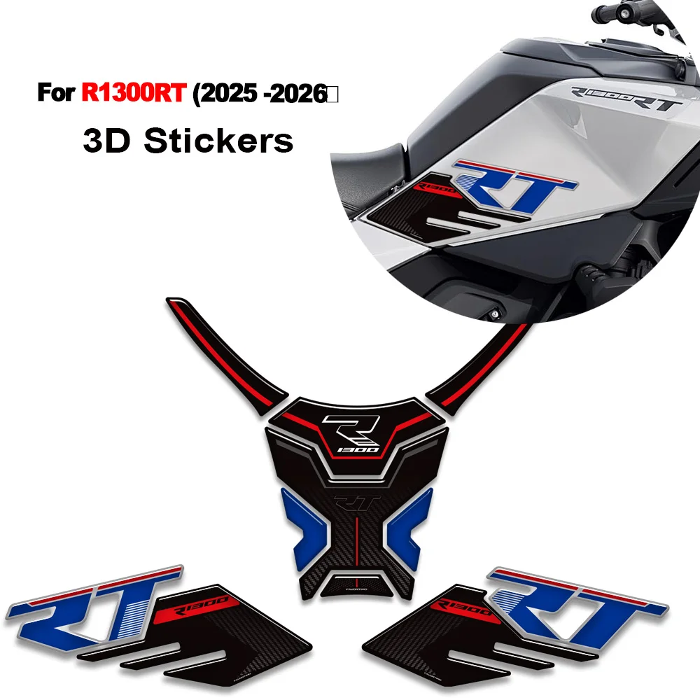 For R1300RT 1300 RT R1300 Motorcycle 2025 2026 Tank Pad Side Grips Gas Fuel Oil Kit Knee Stickers Decals