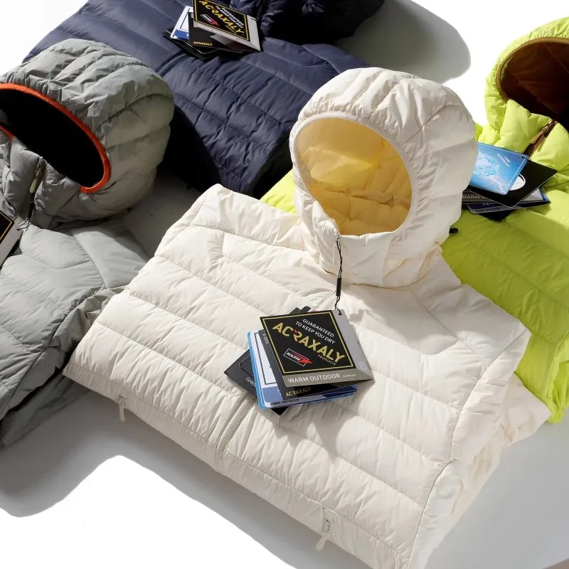 

Stunning 700 Fill Power 90 White Du down Jaet Men's Outdoor Windproof Waterproof Hooded down Jaet Faion Urban Sle