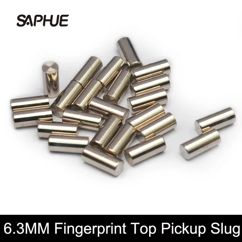 

120Pcs 6.3MM Pickup Polepiece Pole Slug Guitar Pickup Slug Rods 6.3x14.5mm / 6.3x18mm Length 6.3mm Diameter Fingerprint Top