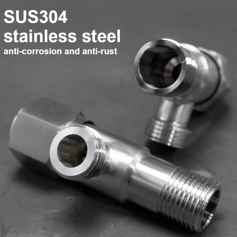 

Угловой кран из нержавеющей стали 304 с удлиненным входом, для холодной и горячей воды, DN15/G1/2 дюйма, для водонагревателей и унитазов