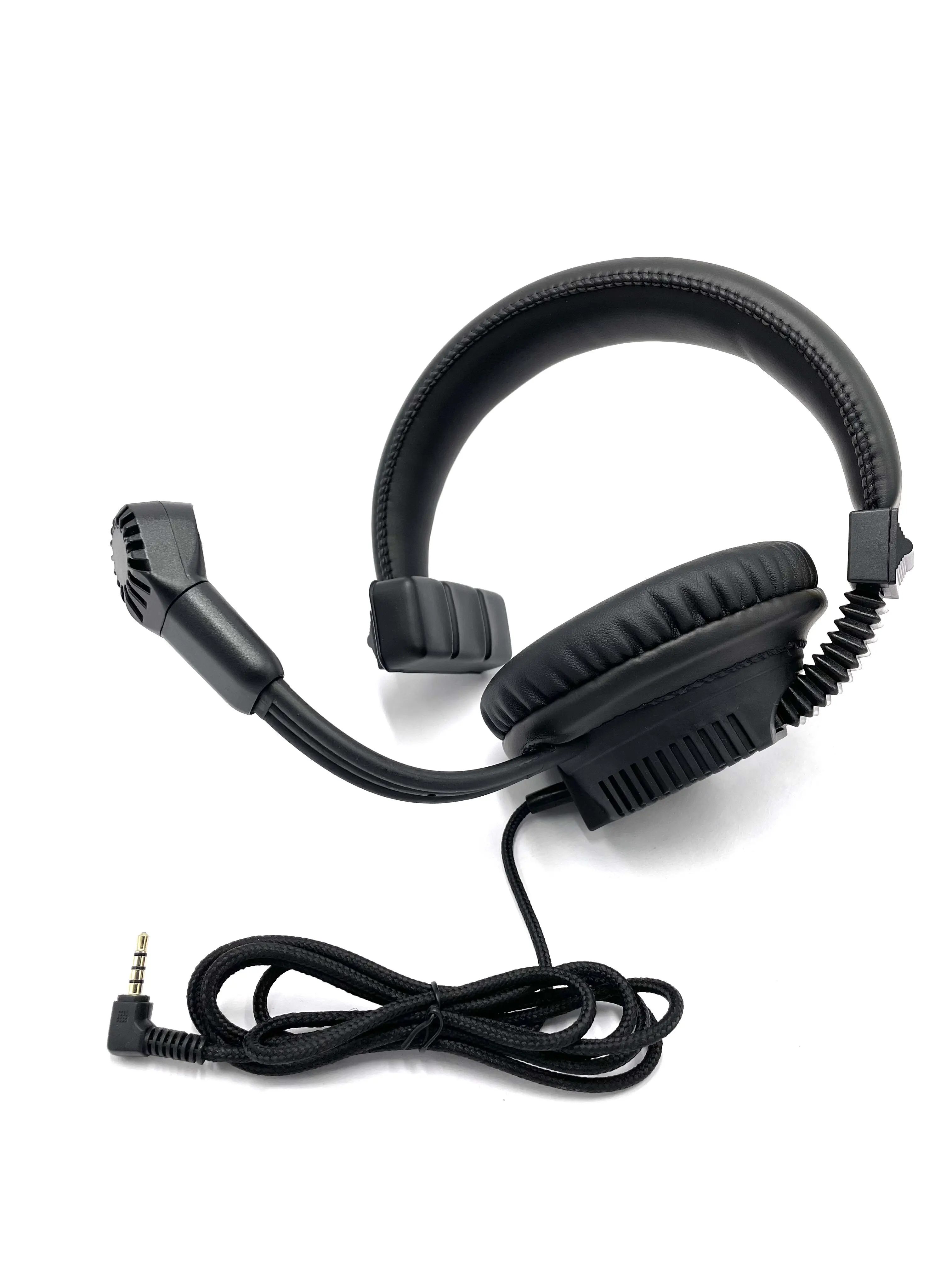 Headset Unilateral Earphone Walkie-talkie Guide Headset with Volume Switch