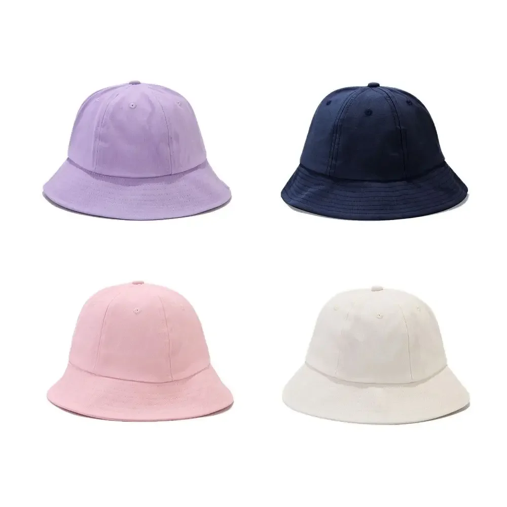 Spring Cotton Solid Bucket Hat Fisherman Hat Outdoor Travel Sun Cap for Men and Women 188