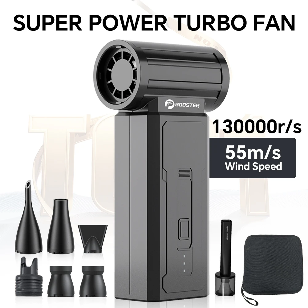 

130000RPM Turbo Fan Brushless Powerful Air Blower Wind Speed 55m/s Air Duster Vacuum Cleaner for Car/Keyboard/PC/Home