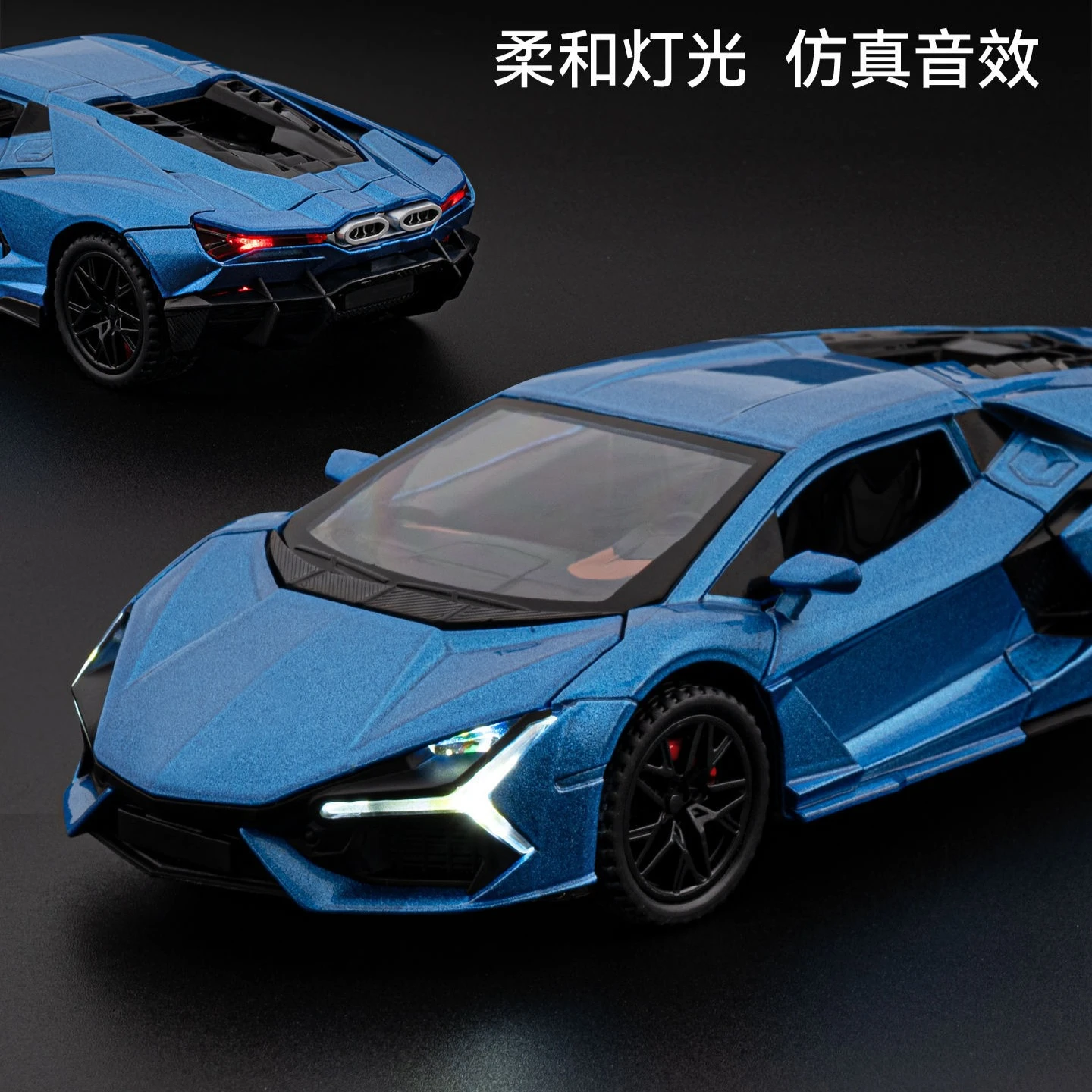 1:32 revuelto liga carros esportivos modelo diecast brinquedos puxar para trás luz som veículo em miniatura crianças presentes do dia das crianças