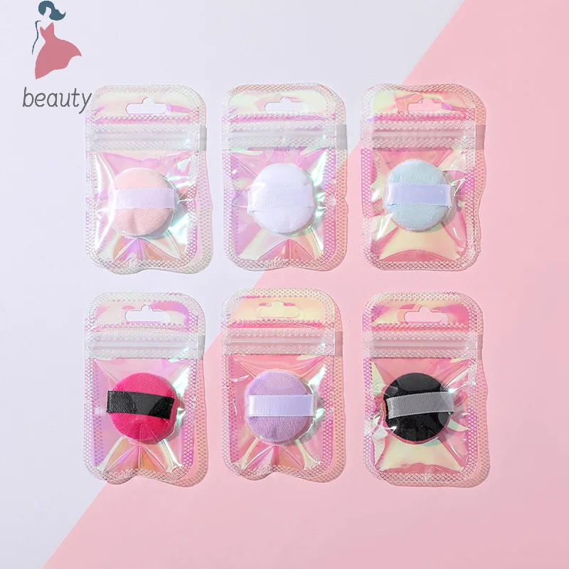 3/4/6Pcs Mini Finger Puff Detail Makeup Sponge Face Foundation Powder Concealer Cream Blend Cosmetic Accessories Makeup Tools