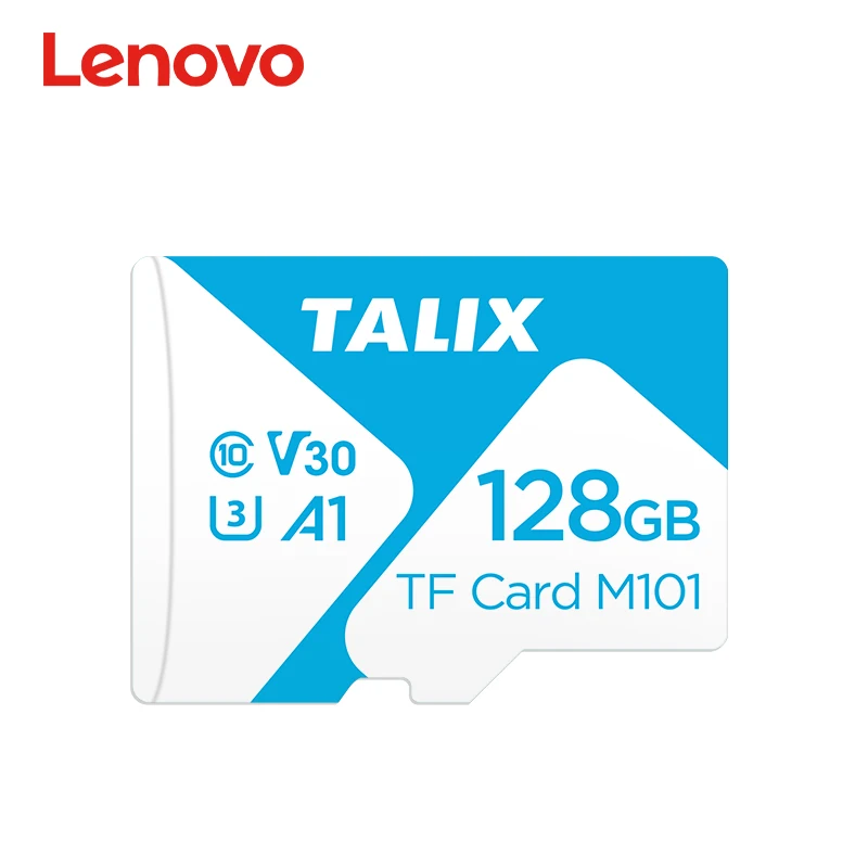 لينوفو تاليكس عالي السرعة ​ ​ بطاقة TF، بطاقة فلاش UHS A1 V30 TF بسعة 32 جيجابايت إلى 256 جيجابايت UHS A1 V30 TF للهواتف المحمولة وأجهزة الكمبيوتر وأجهزة المراقبة