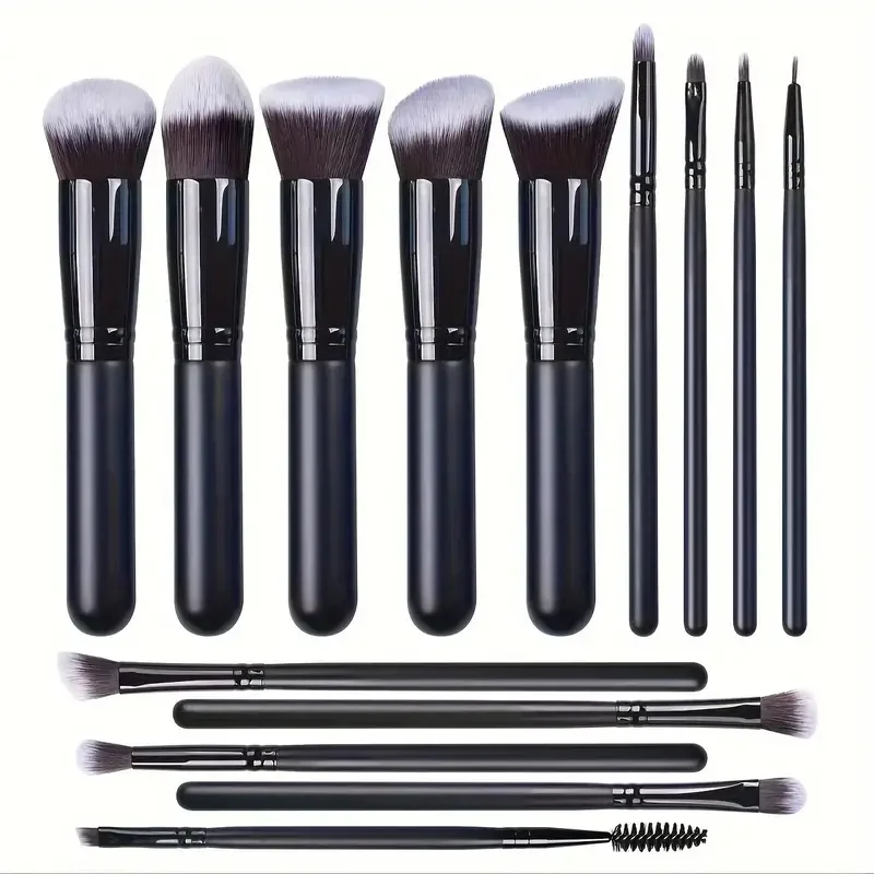 NEUES 14-teiliges Make-up-Pinsel-Set, weich, flauschig, für Foundation, Rouge, Puder, Lidschatten, zum Verblenden, für Damen, Kosmetik, Schönheitswerkzeug, Weihnachtsgeschenk