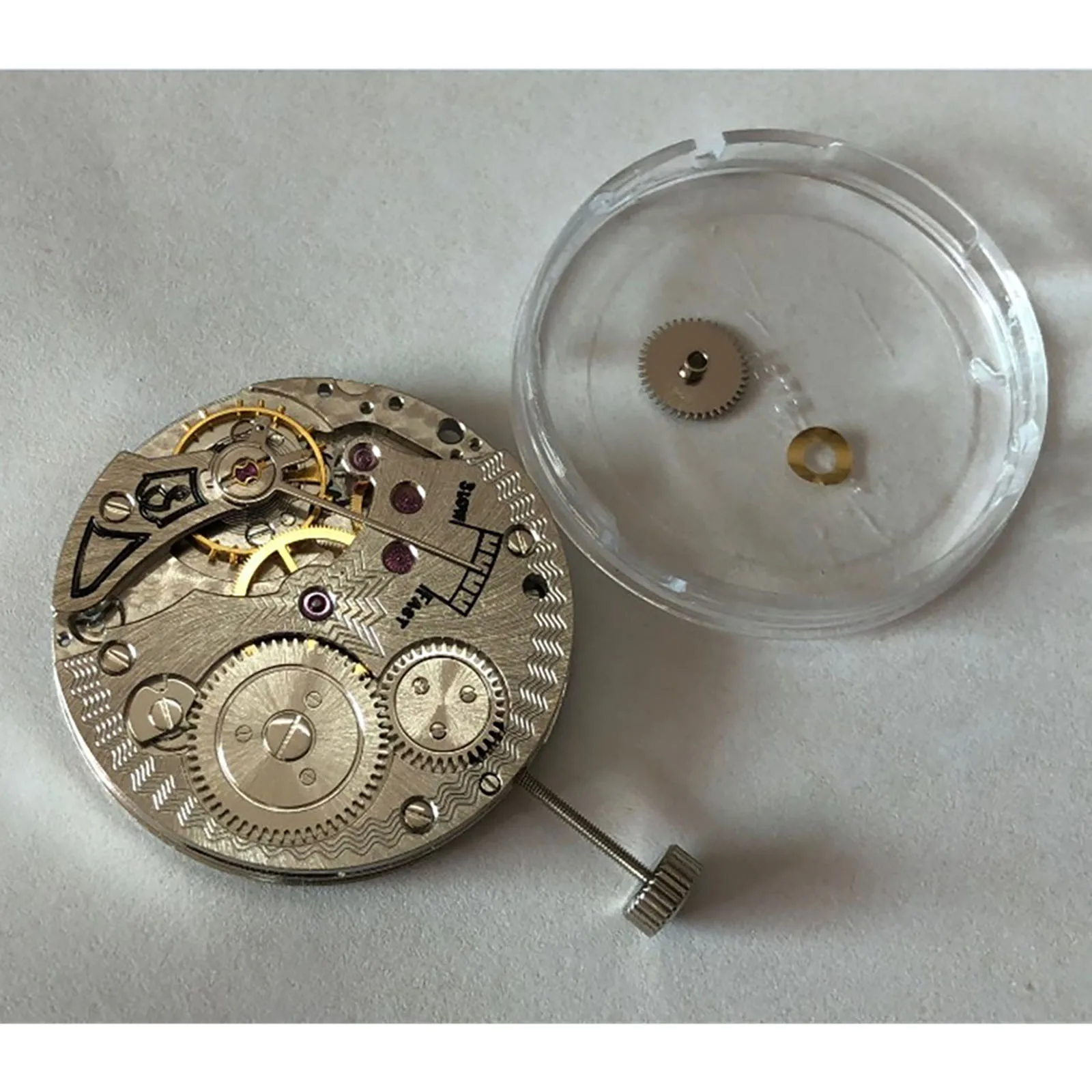 1pc ST3621 Mechanical Movement 37.2mm, 17 Jewels 21600 BPH Hand Wind Caliber for ETA6498 Watchmaker Repair
