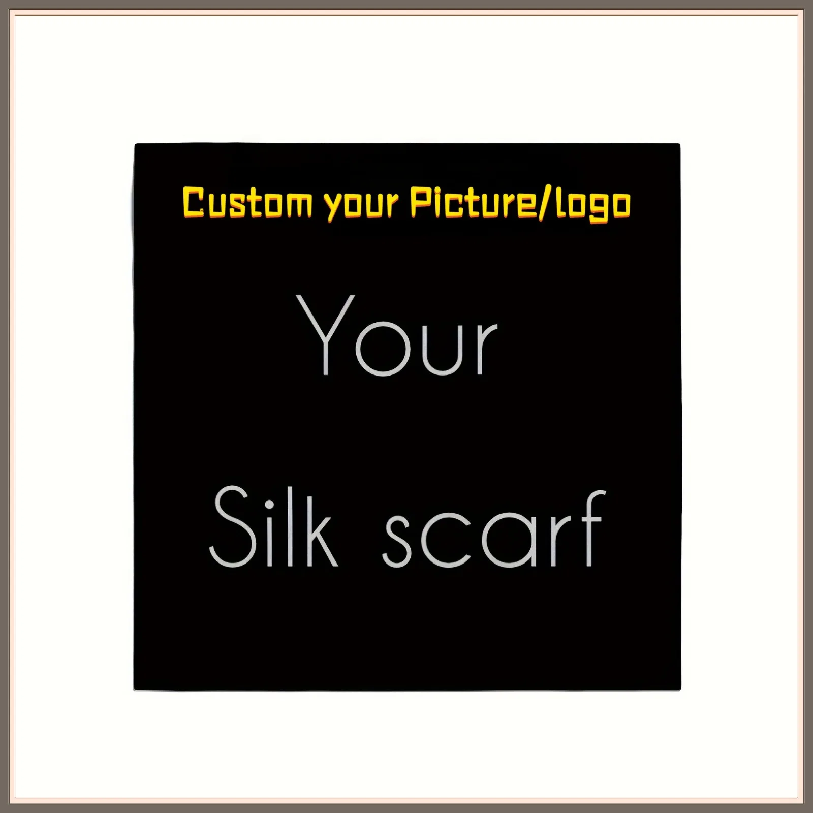 1pc Customized Scarf You can design your own patterns on the soft scarf.