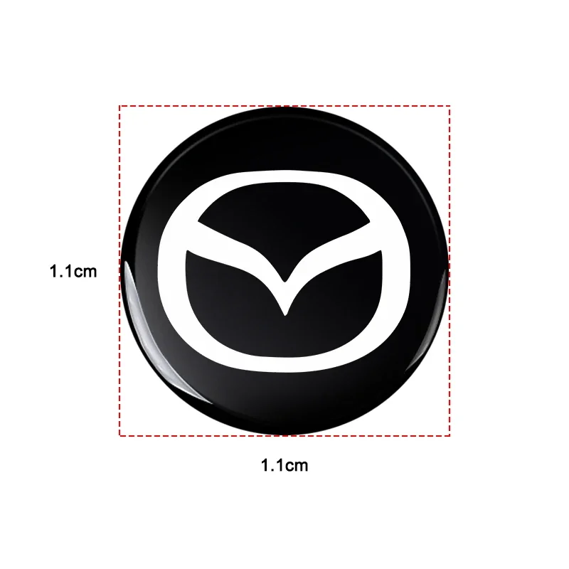 For Mazda CX-3 CX-5 MX-30 MX-5 BT-50 ATENZA ATENZA R360 Car Remote Key Emblem Logo Sticker Decoration Decals Car Accessories