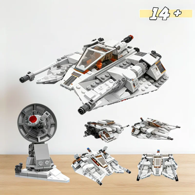 

Конструктор MOC-75259 «Снежный скоростной самолет» (20-я серия, 309 деталей), юбилейное издание, игрушка, подарок на день рождения для детей