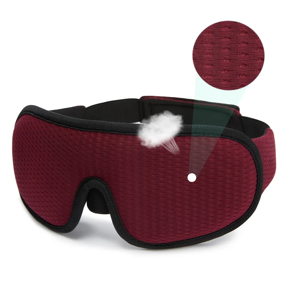 3D Sleeping Mask Block Out Light Sleep Mask For Eyes Soft Sleeping Aid Eye Mask for Travel Eyeshade Night Breathable Slaapmasker gallery 1