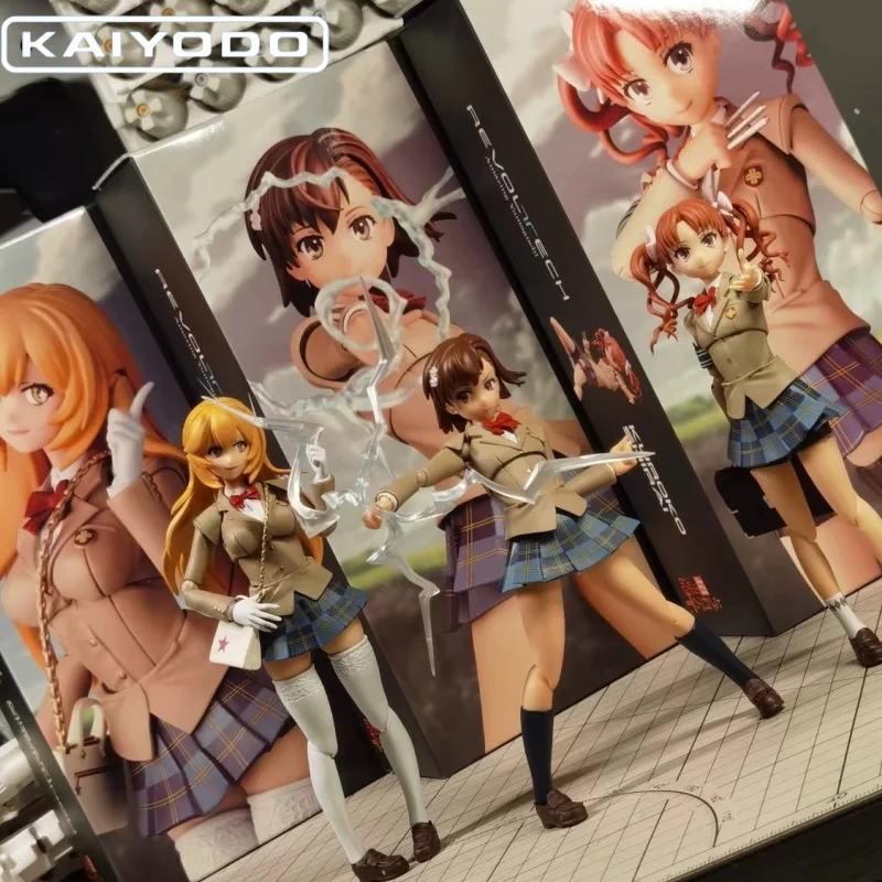 

Original Kaiyodo Misaka Mikoto Shirai Kuroko Shokuhou Misaki Model Toys Revoltech AMAZING YAMAGUCHI To Aru Kagaku no Railgun