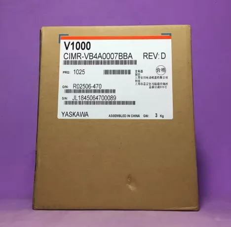 Brand New Yaskawa 3kW VFD CIMR-VB4A0007BAA V1000 3 AC 2.2kW Inverter Nominal Voltage 220V Model CIMR-VB4A0007BBA
