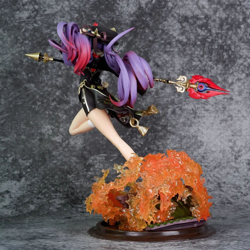 Anime Figures Genshin Impact Hu Tao Game Peripheral Two-dimensional Beauty Girl Statue Action Figure Collection Model Toys Decor