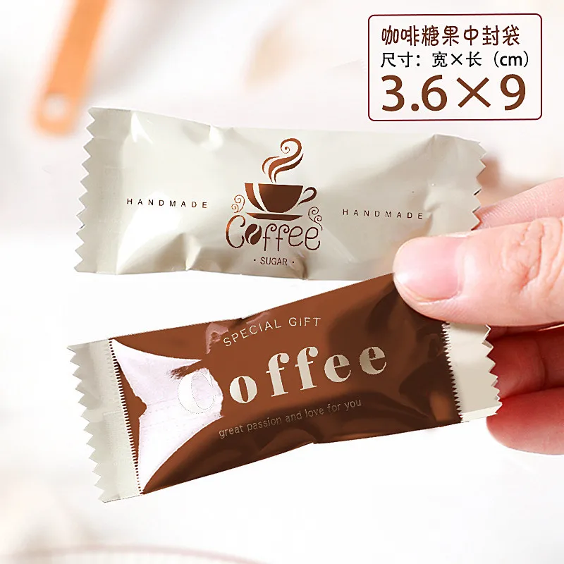 100Pcs Mini Einweg Verdickt Kaffee Zucker Taschen Backen DIY Manuelle Toffee Bonbons Schokolade Maschine Versiegelte Verpackung – Detail 5