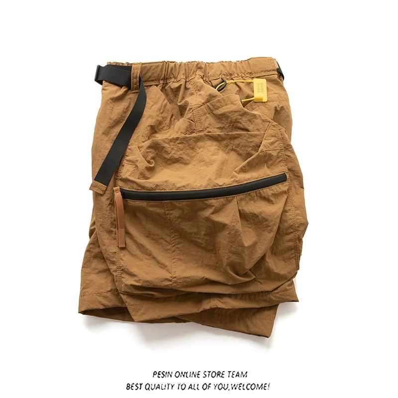 Outdoor Casual Loose Straight Leg Men's Workwear orts Retro Multi-ket Loose Fit Summer Faion Brand Youth Sle