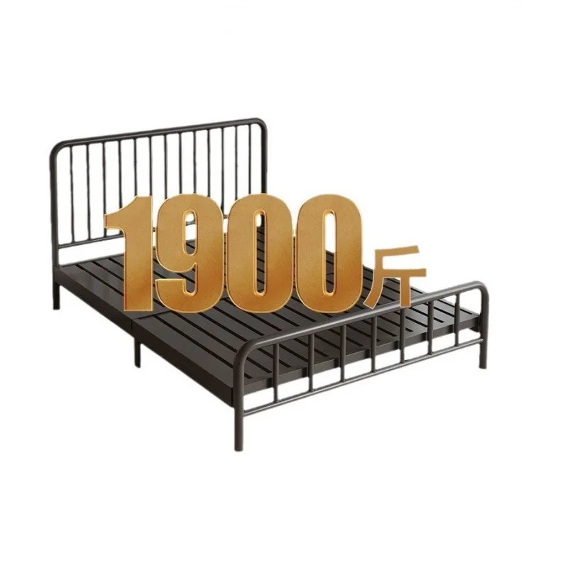 

Wrought iron bed double silent modern 1.8 meters rental apartment 1.5m