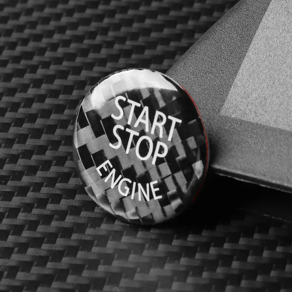 Long Lasting Practical Car Cap Sticker Start Stop Button Exquisite Accessories Easy Installation Lightweight Parts