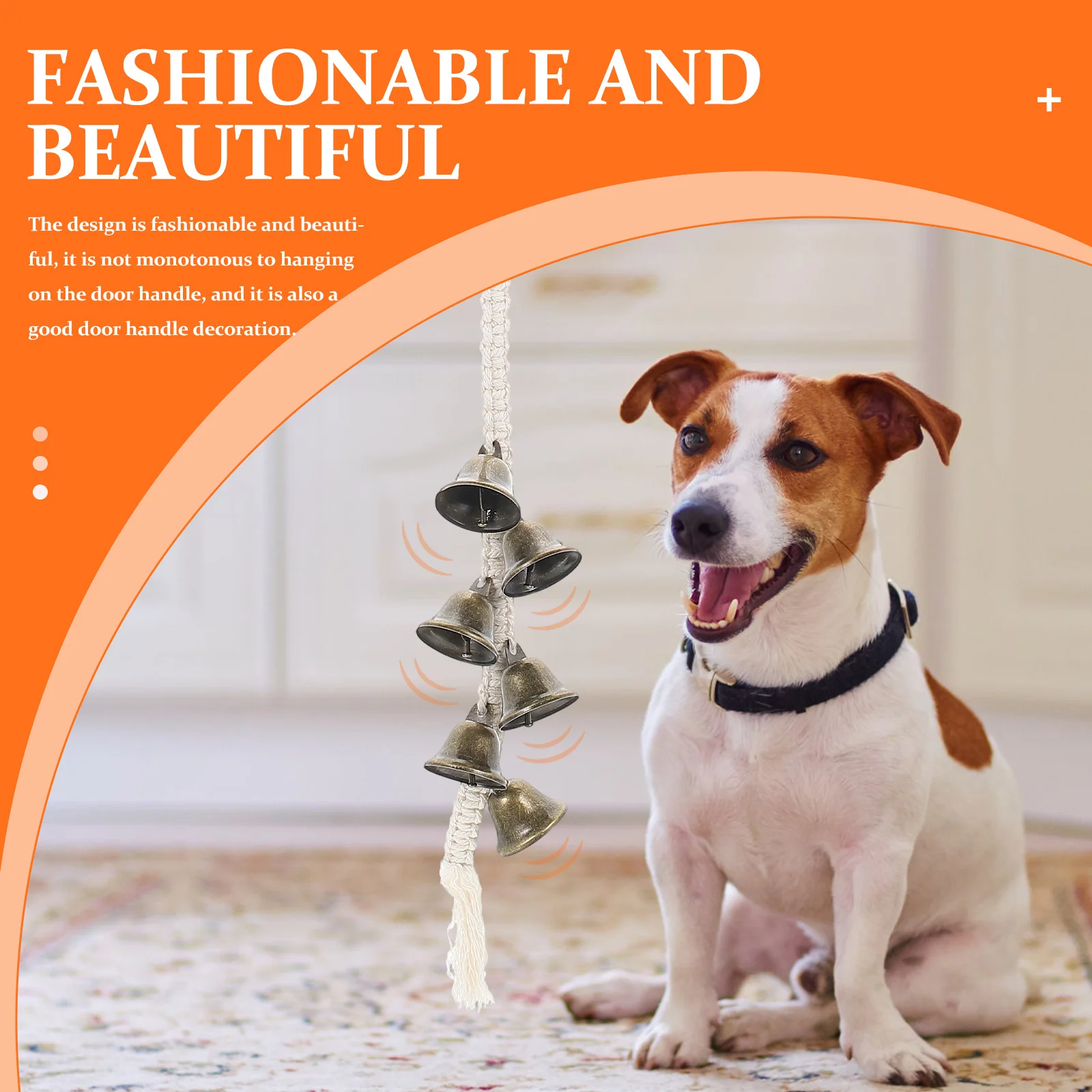 

Training for Potty Metal Puppy Bells Pet For Door Potty Training Supplies Dog Bell Door Handle Decor Practical Gift Dog Bell