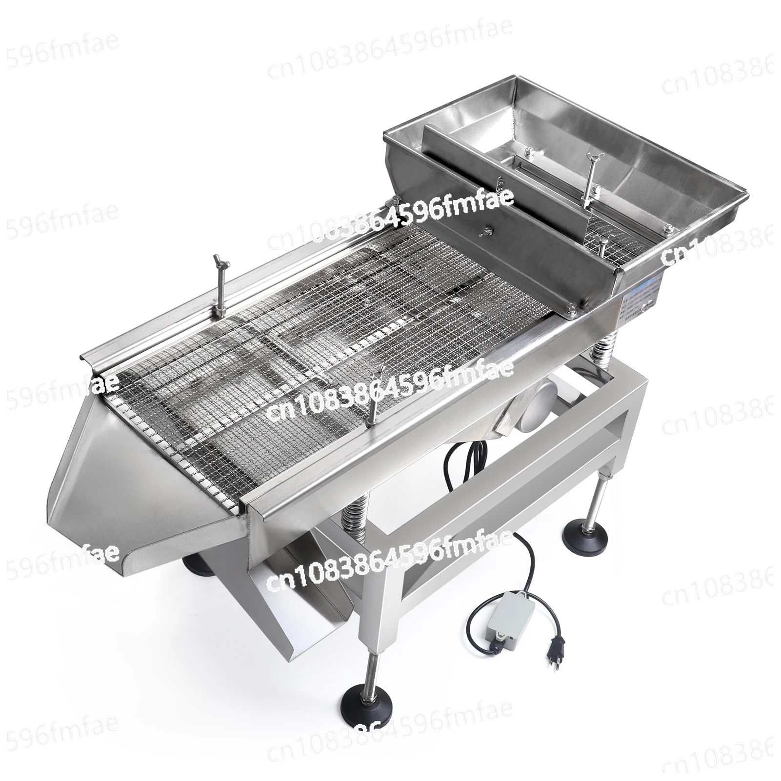 

30*80cm Linear Vibration Sieve Screen Stainless Steel Vibration Separator for Particle Screening and Grading Double Motor