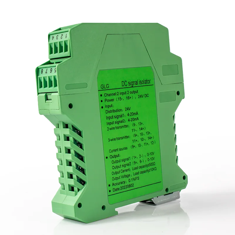 Aislador convertidor de señal 4-20mA 0-10V 0-5V 1 en 1 salida 0-10V a 0-20mA aislador de señal 2 en 4 salida aislador de señal analógica CC
