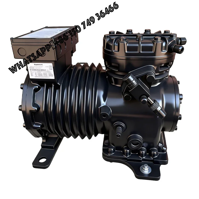 D6DJ-4000-AWM/D Semi-Hermetic Reciprocating Compressor 40HP Low Temperature Refrigeration Compressor for Chiller & Cold Storage
