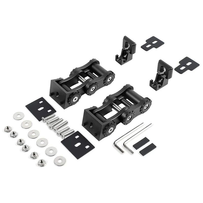 JK Hood Latches, Aluminum Hood Catch Set for 2007-2017 Jeep Wrangler JK JKU Rubicon Sahara Sport Car Accessories,