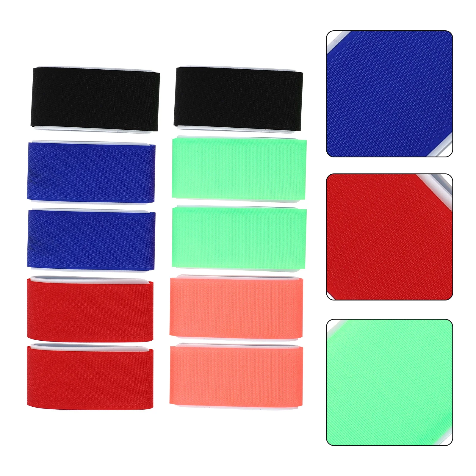 

5 Pairs Snowboard Bindings Multifunctional Ski Straps Sled Fixing Bands Black Red Green Outdoor for Skiers