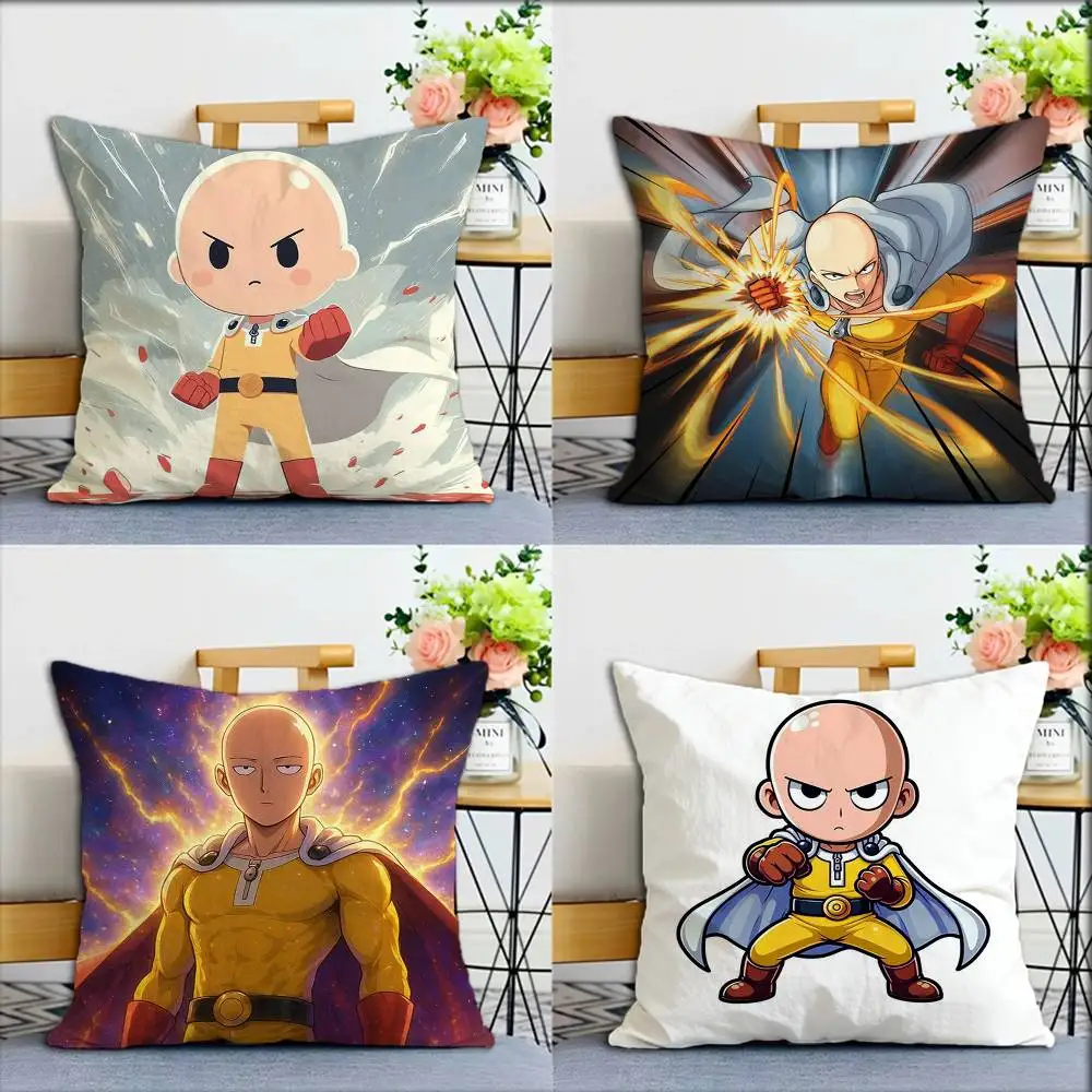 One-Punch-Man World Various Sizes Square Pillow Case For Car Home Bedchamber Decor