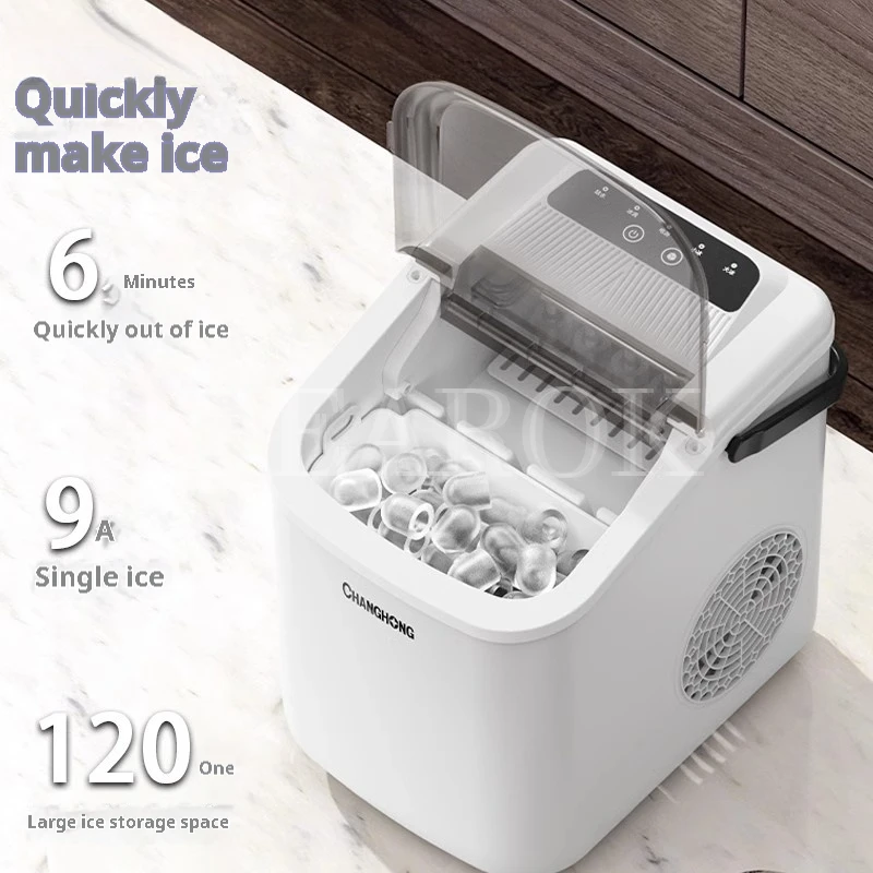 Ice Machine  Commercial Ice Cube Making Machine Protable Ice Maker Machine Auto-Cleaning Maquina Home-use