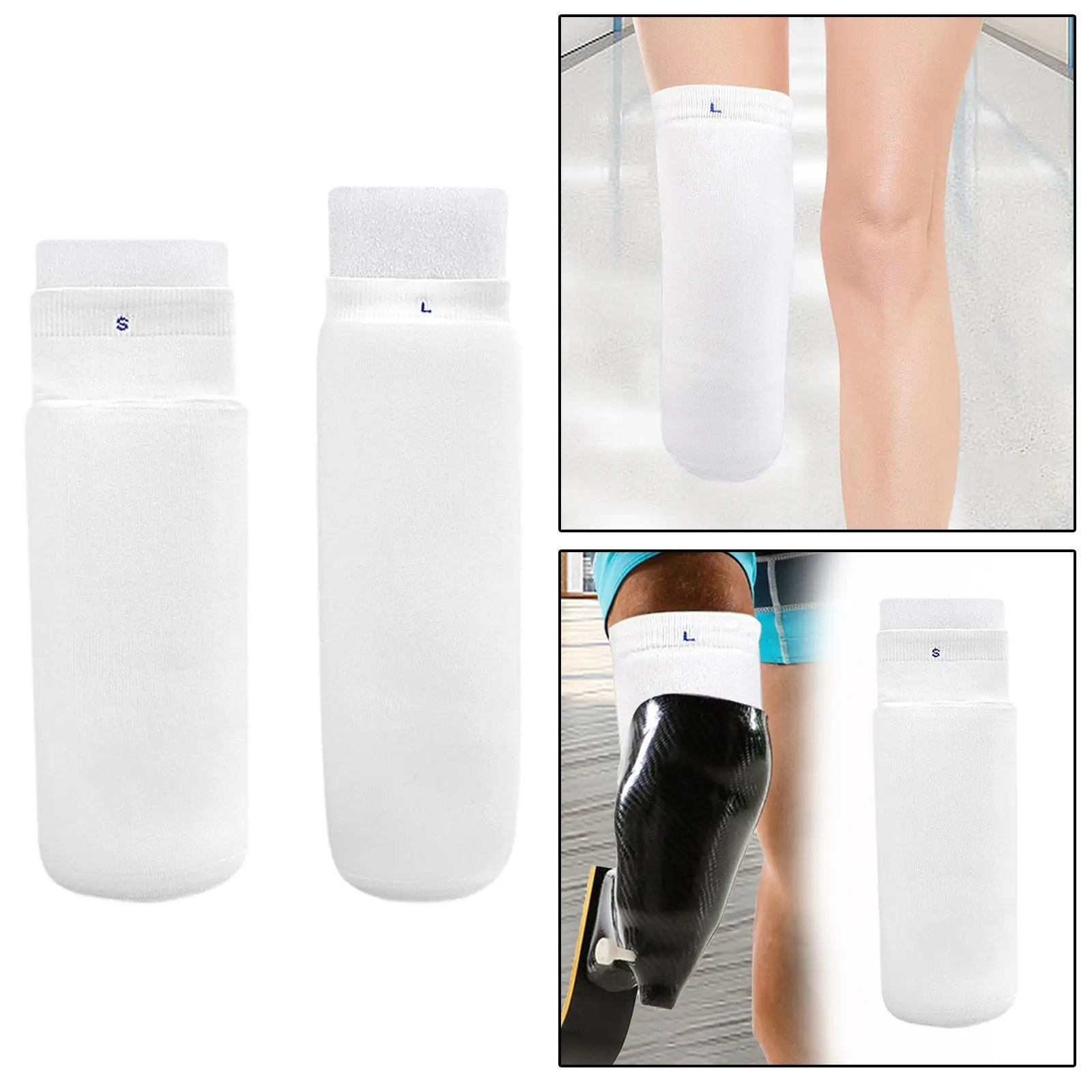 

Эластичный чулок-протез для стопы и конечностей, для ухода за ампутантами, защитный чулок для ног и рук, для мужчин и женщин с ограниченными возможностями, ниже колена