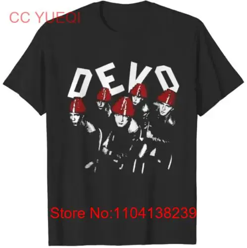 Vintage 1980S Devo Rock Band Music T Shirt Black Cotton  Shi long or short sleeves