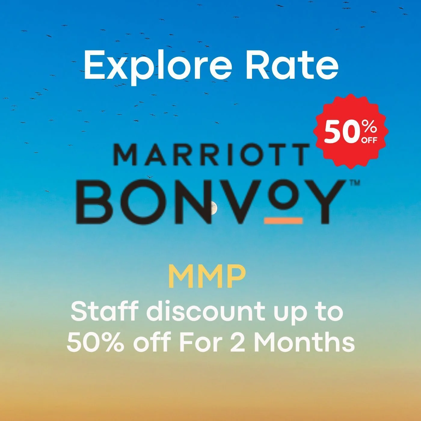 

Марриот Исследуйте скорость/MMP, экономия до 50%, действителен в течение 2 месяцев