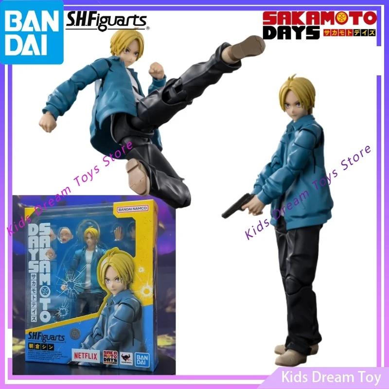 

Finished Goods Bandai in Stock Original S.H.Figuarts SAKAMOTO DAYS Anime ASAKURA SHIN Action Figures Toys Collectible Model Gift