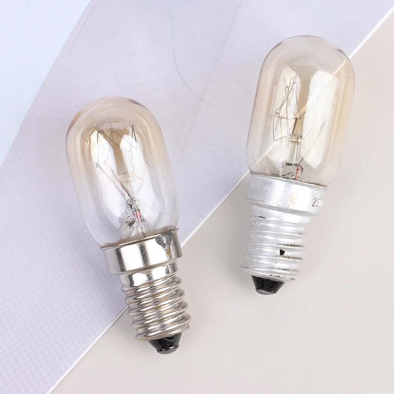 10/15/20/25W E14 Oven Light Bulb Halogen Oven Refrigerator Lamp High Temperature Resistant Safe Dryer Microwave Light Bulb DIY