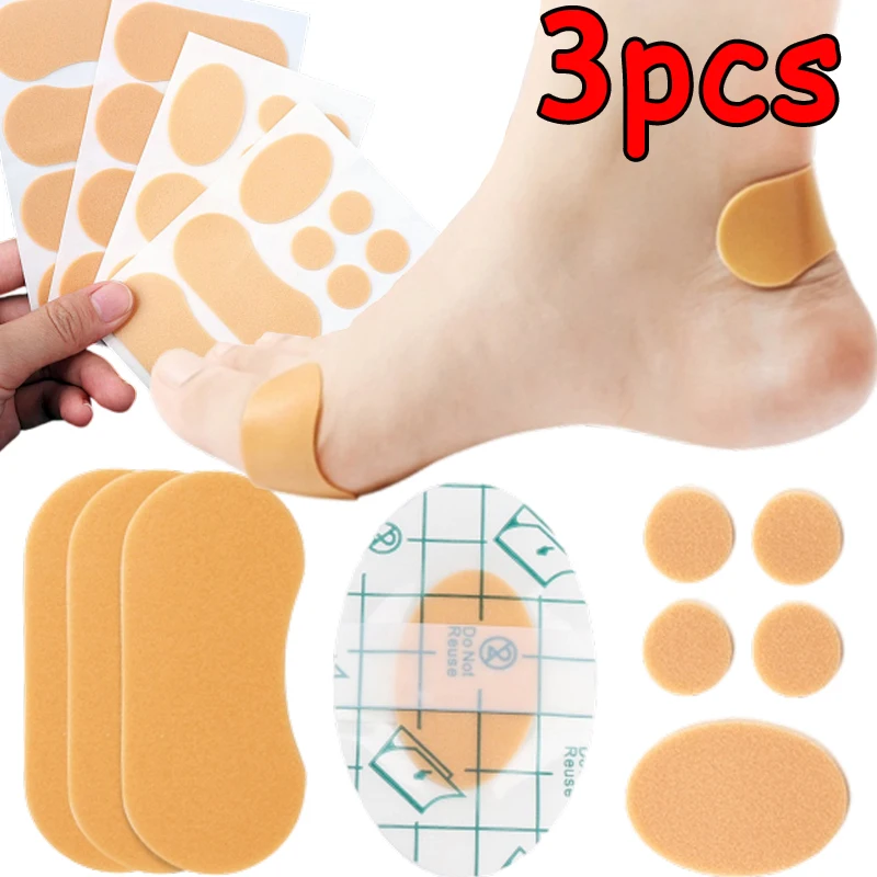 1-3pcs Gel Heel Protectors Shoes Sticker Soft Hydrocolloid Foot Patches Adhesive Blister Pads Heel Liner Pain Relief Feet Care