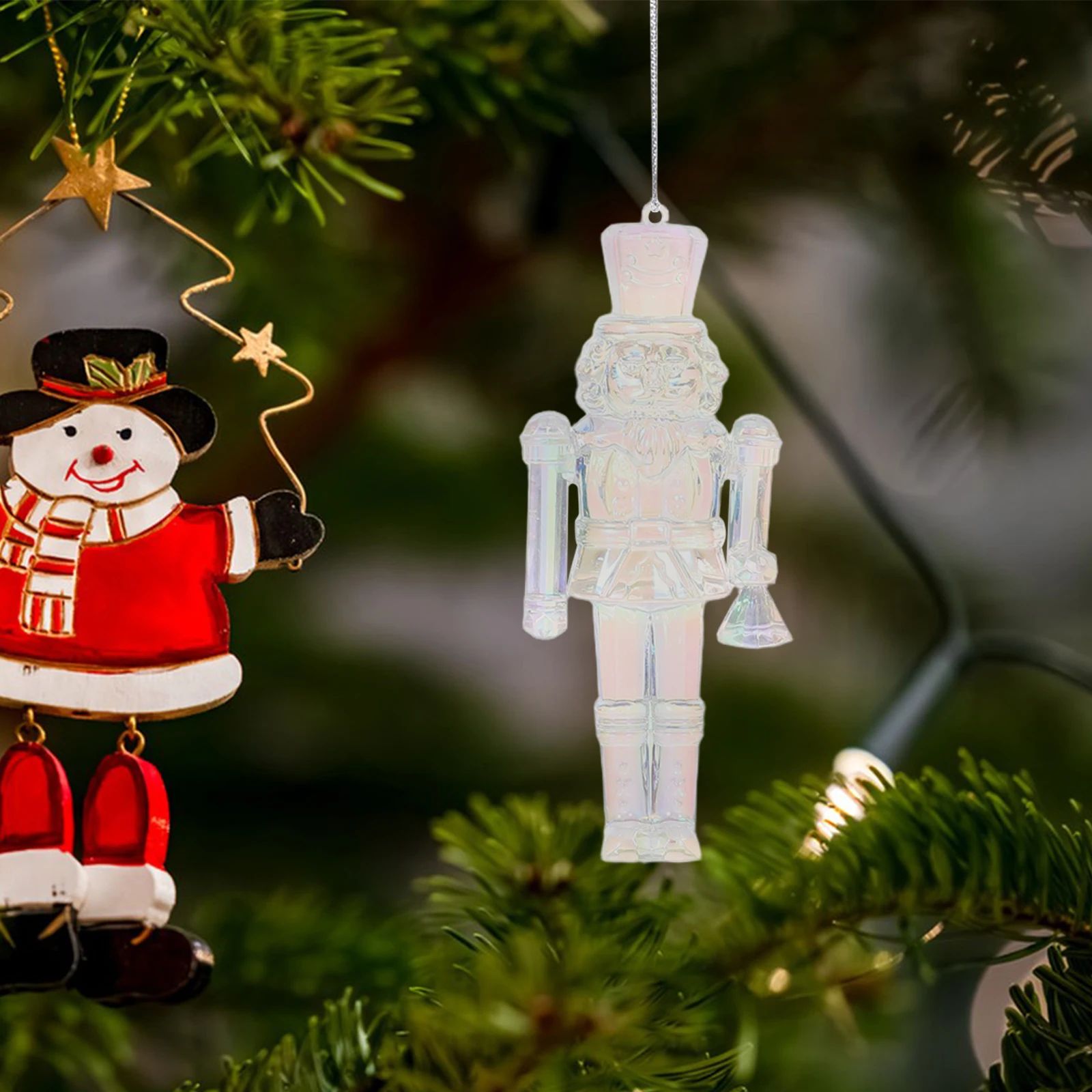 زينة عيد الميلاد كسارة البندق الحرفية كسارات البندق زينة الاطفال معلقة شخصيات الاكريليك مهرجان