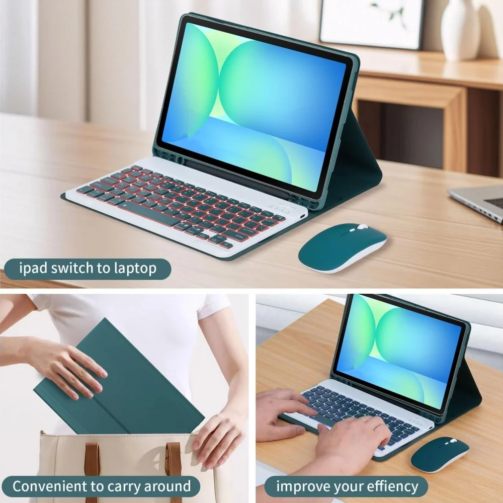 

Keyboard Case for Samsung Galaxy Tab S10 FE 10.9 Inch 2025 SM-X520 X526 X526B Keyboard Cover for Galaxy Tab S10 FE 10.9 Teclado