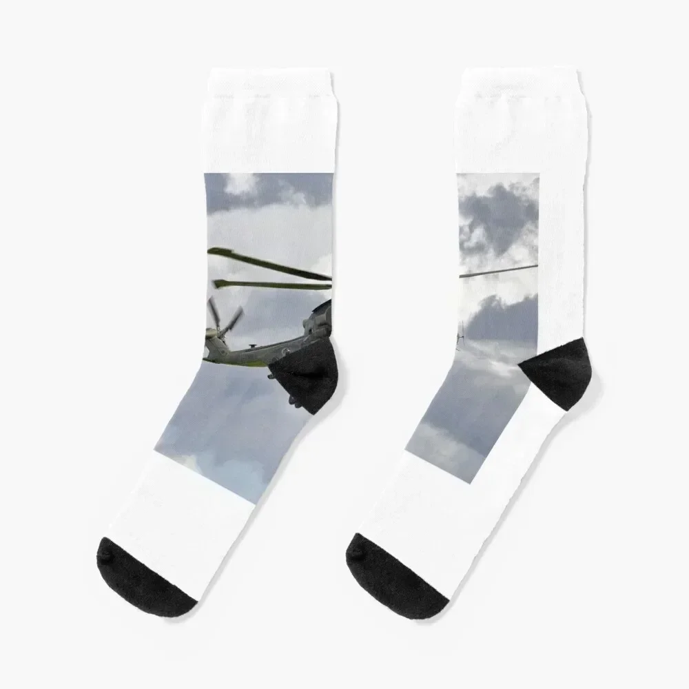 

AgustaWestland Merlin HC.3 Socks football essential Crossfit cotton Man Socks Women's kawaii cute hip hop Socks Female Men's