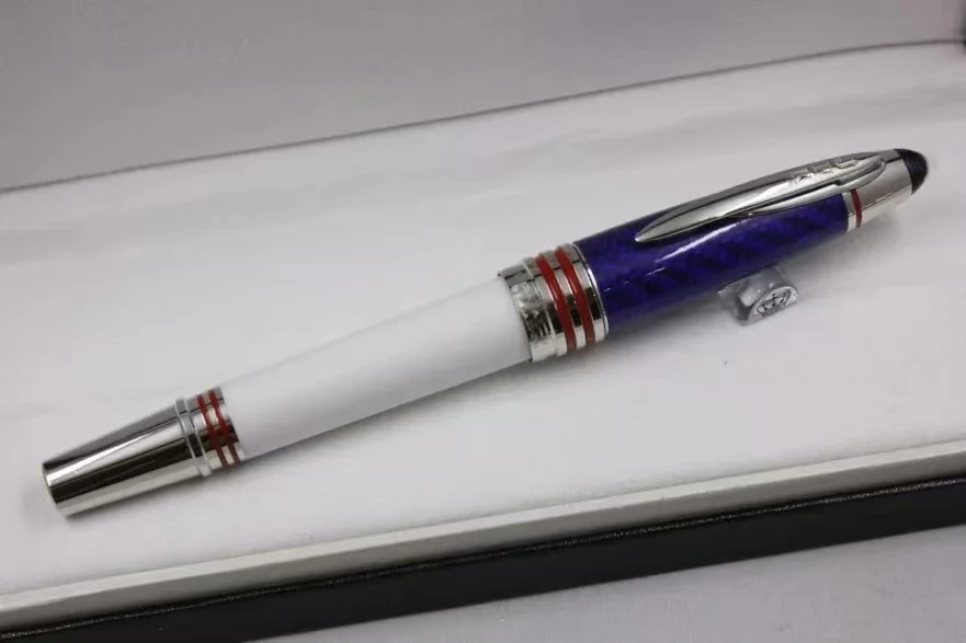 imited Mb JFK Ballpoint Pen Luxury Carbon FiberRoller Ball Fountain Pens Office School Supplies Gift