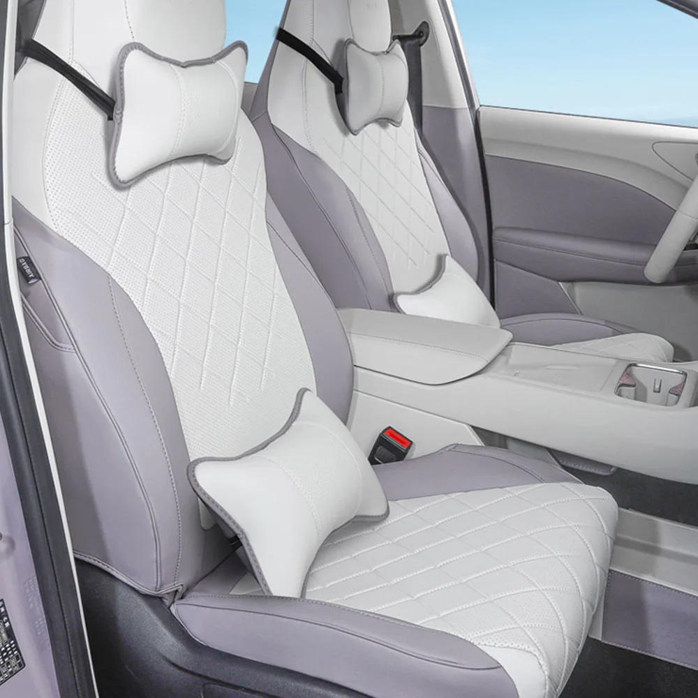 

Полностью закрытый чехол на сиденье для MG 4 MG4 EV 2025 2026, автомобильные аксессуары, оригинальный кожаный чехол на сиденье из наппа, удобный и дышащий